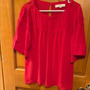 LOFT Women's Red Blouse